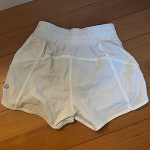 White lululemon shorts
